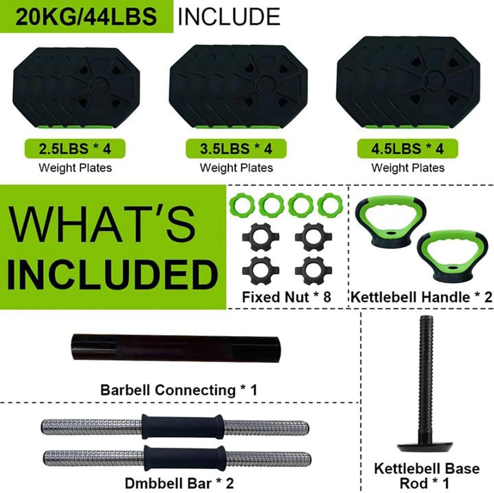 Adjustable Dumbbell to Barbell
