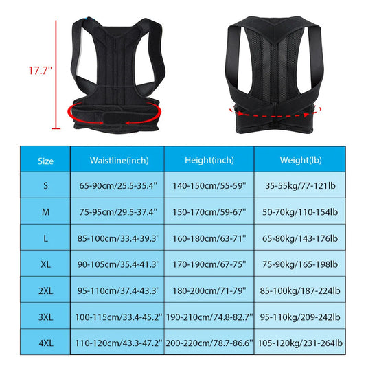 Scoliosis Posture Corrector Corset Back Brace Lumbar Support Straight Corrector De Espalda Belt Corrector De Postura