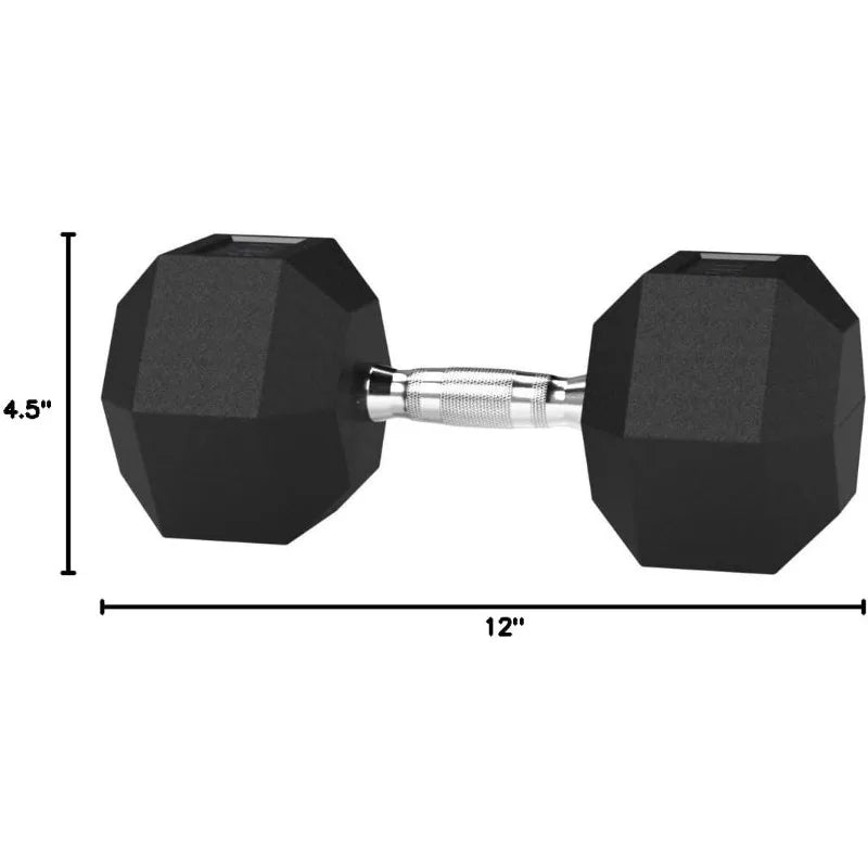 Rubber Hex Dumbbell