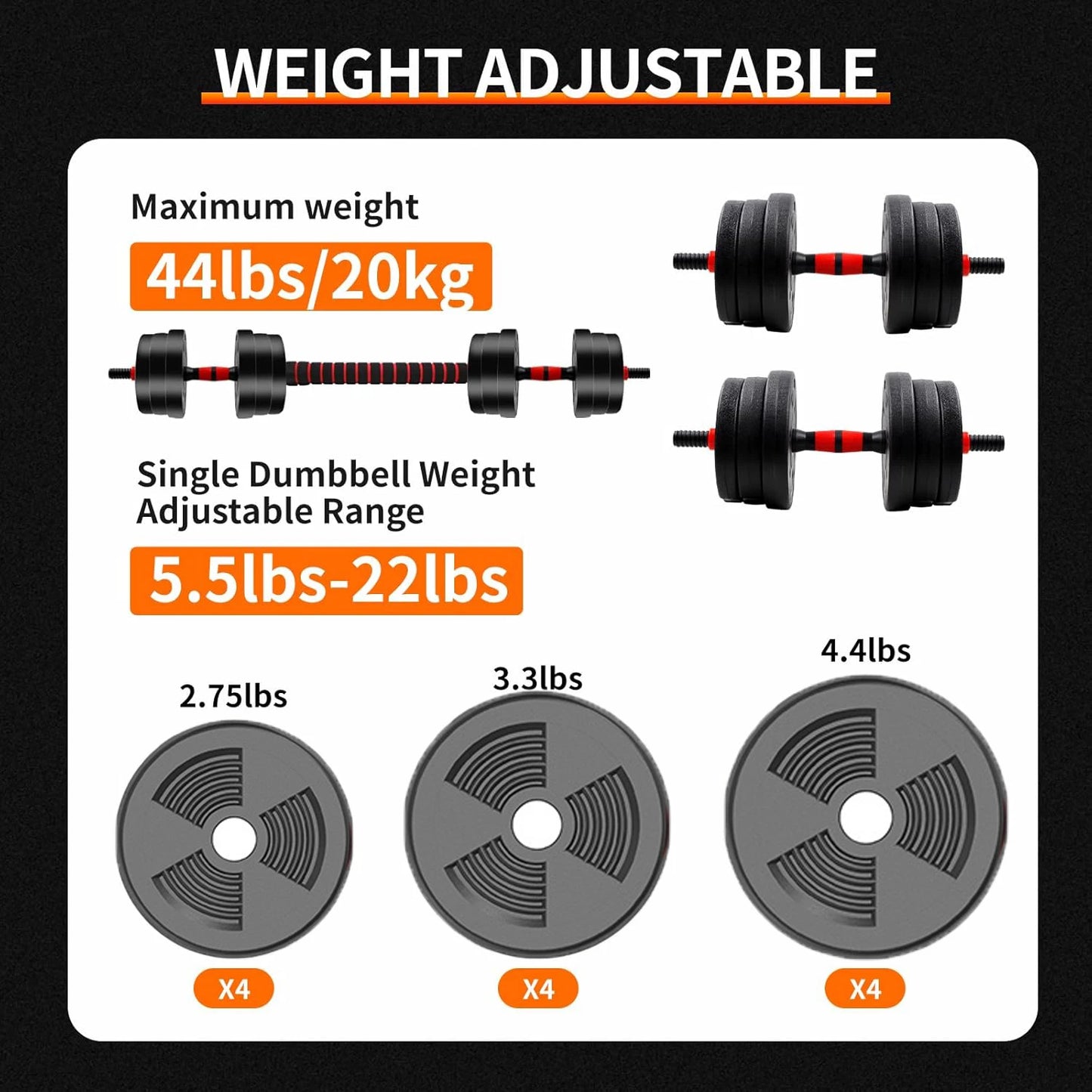 Adjustable Dumbbell to Barbell