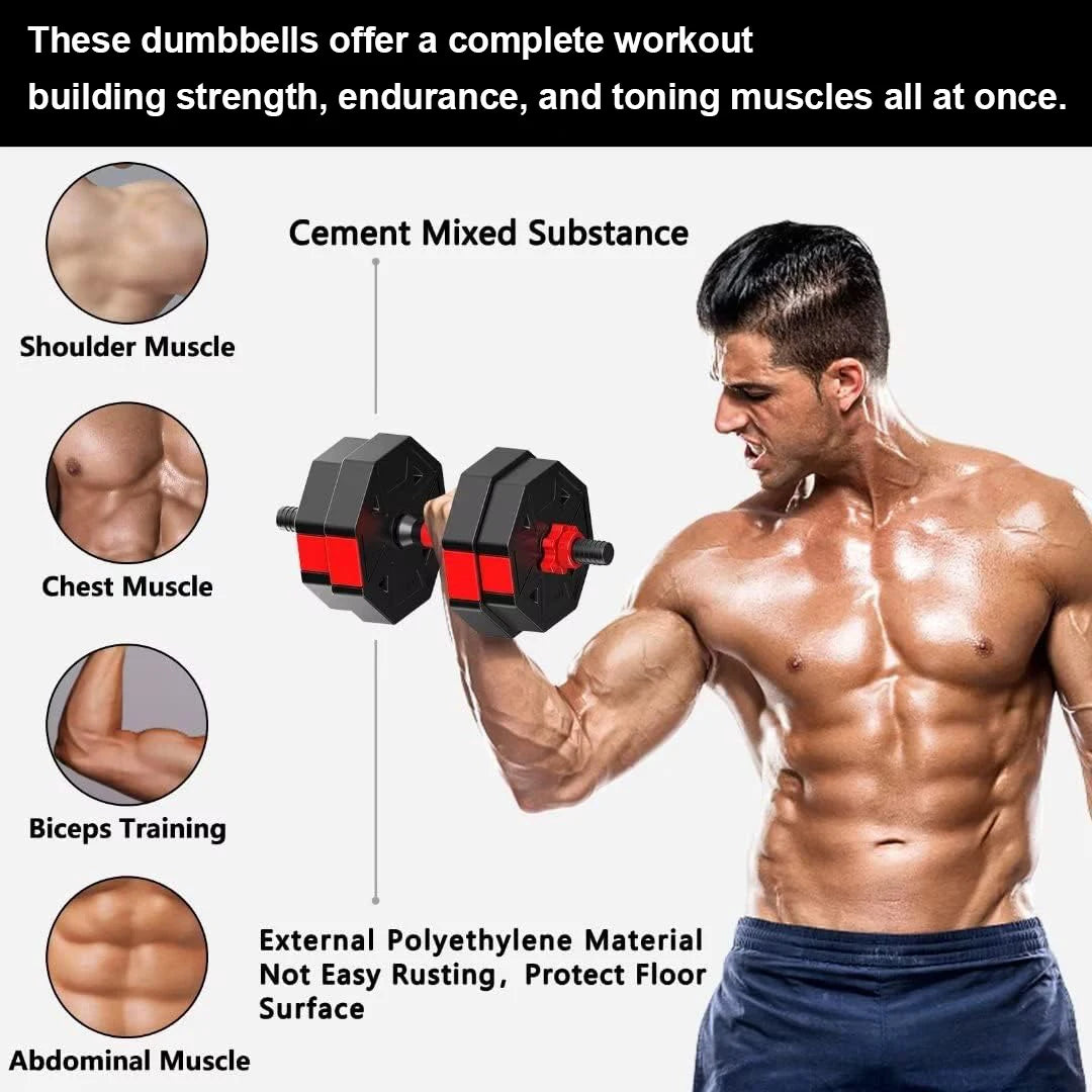 Adjustable Dumbbell to Barbell