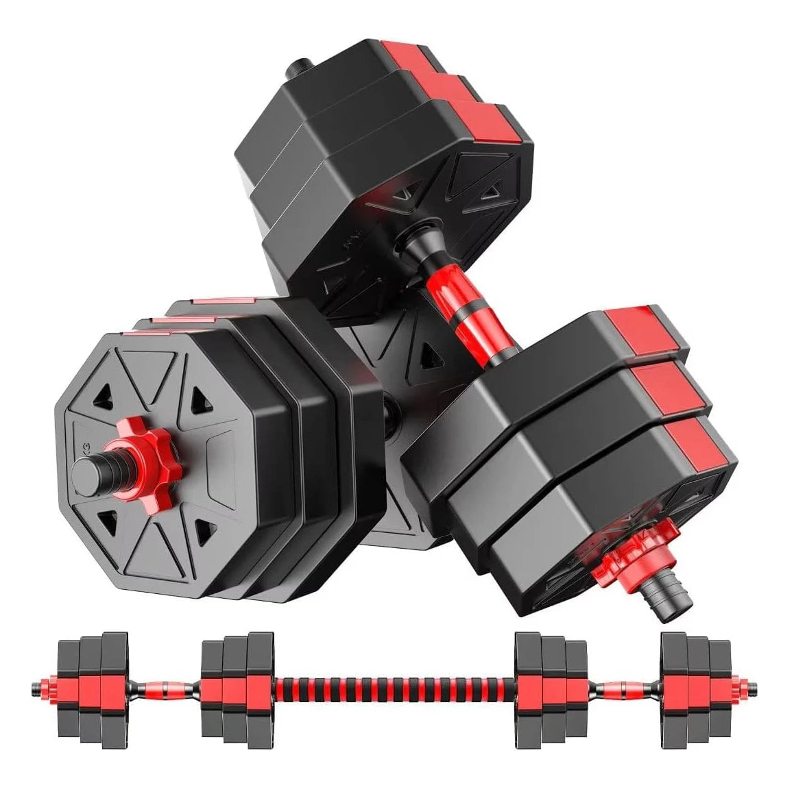 Adjustable Dumbbell to Barbell