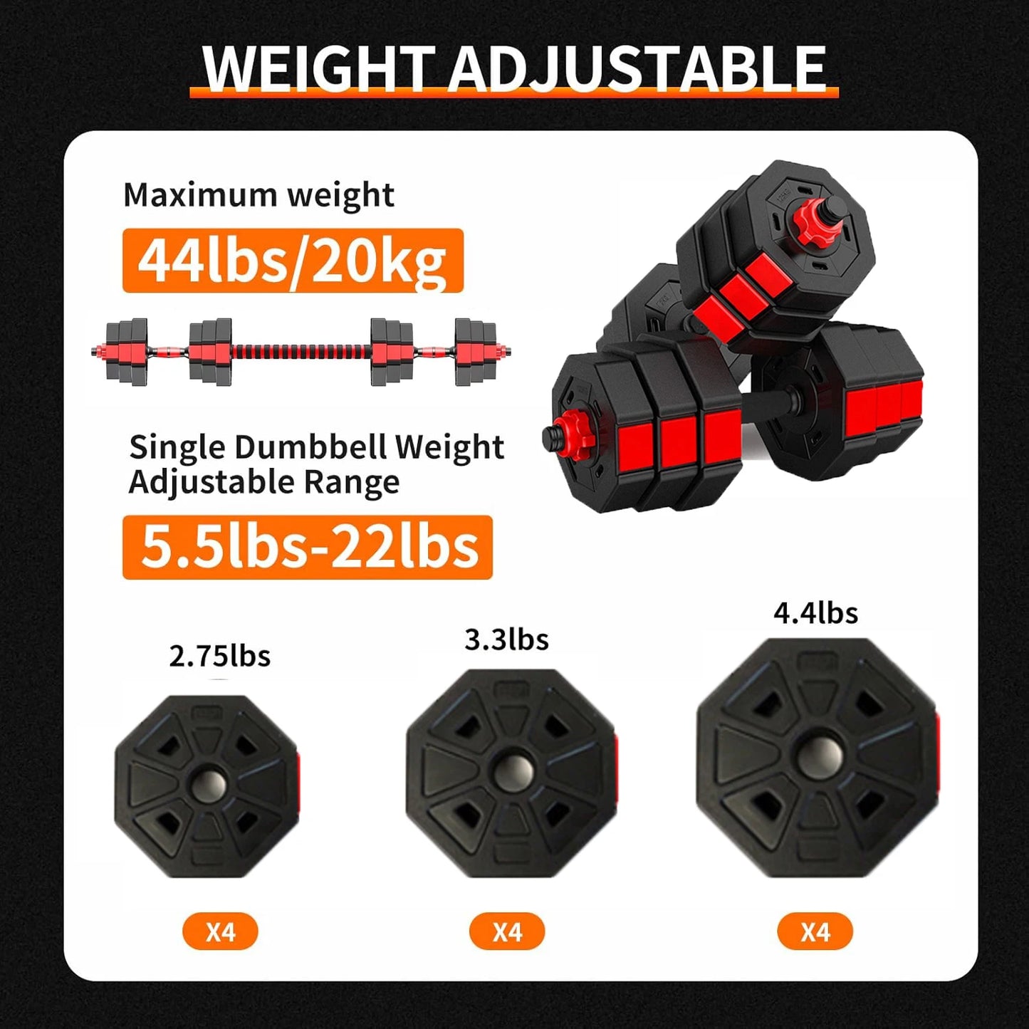 Adjustable Dumbbell to Barbell