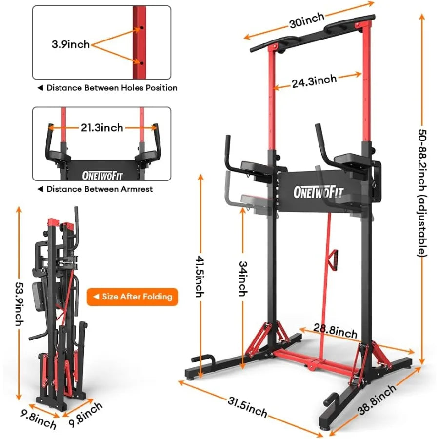 Adjustable Pull Up Dip Station