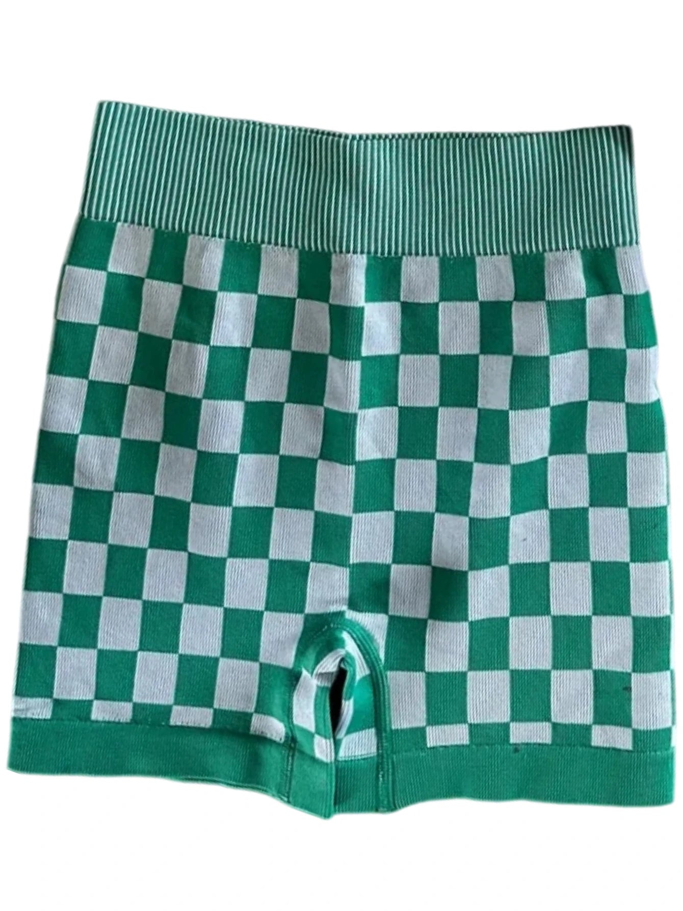 High Waist Shorts Green