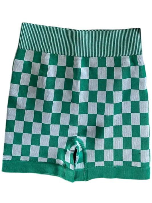High Waist Shorts Green
