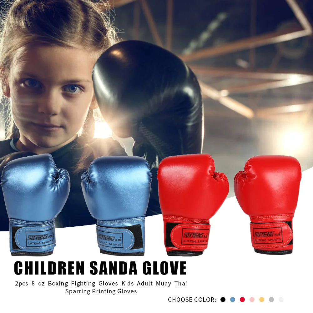 Leather Kickboxing Gloves