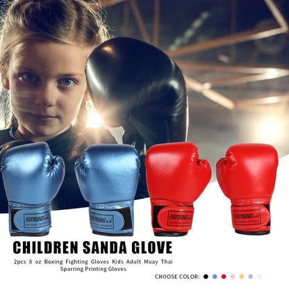 Leather Kickboxing Gloves