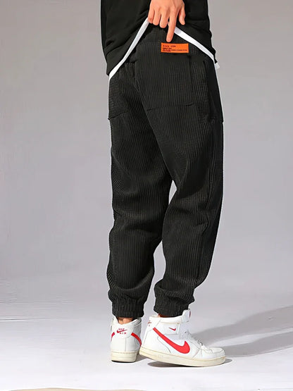 Motorcycle Jogger Corduroy Pants