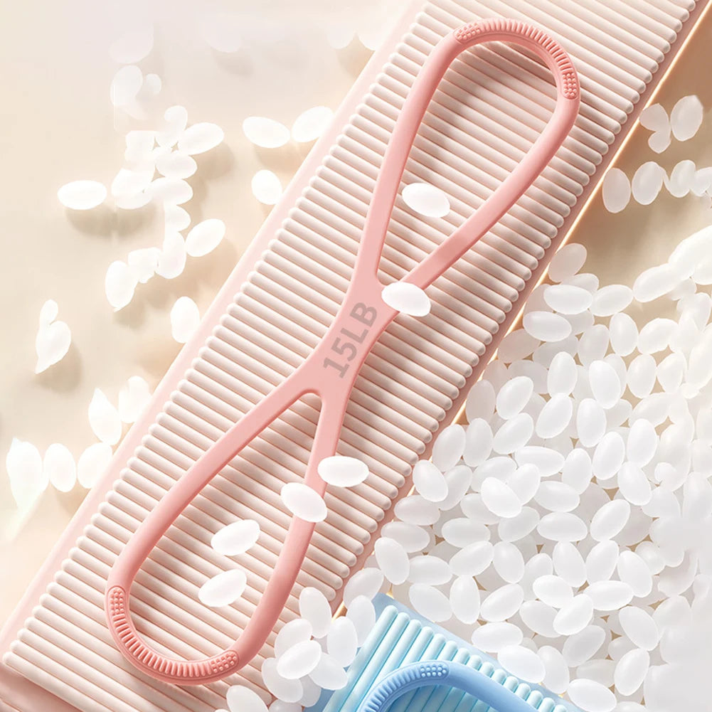 8 Shaped Fitness Resistance Band Fitness Pulling Rope Shoulder Stretch Band for Home Chest Arm Exercise