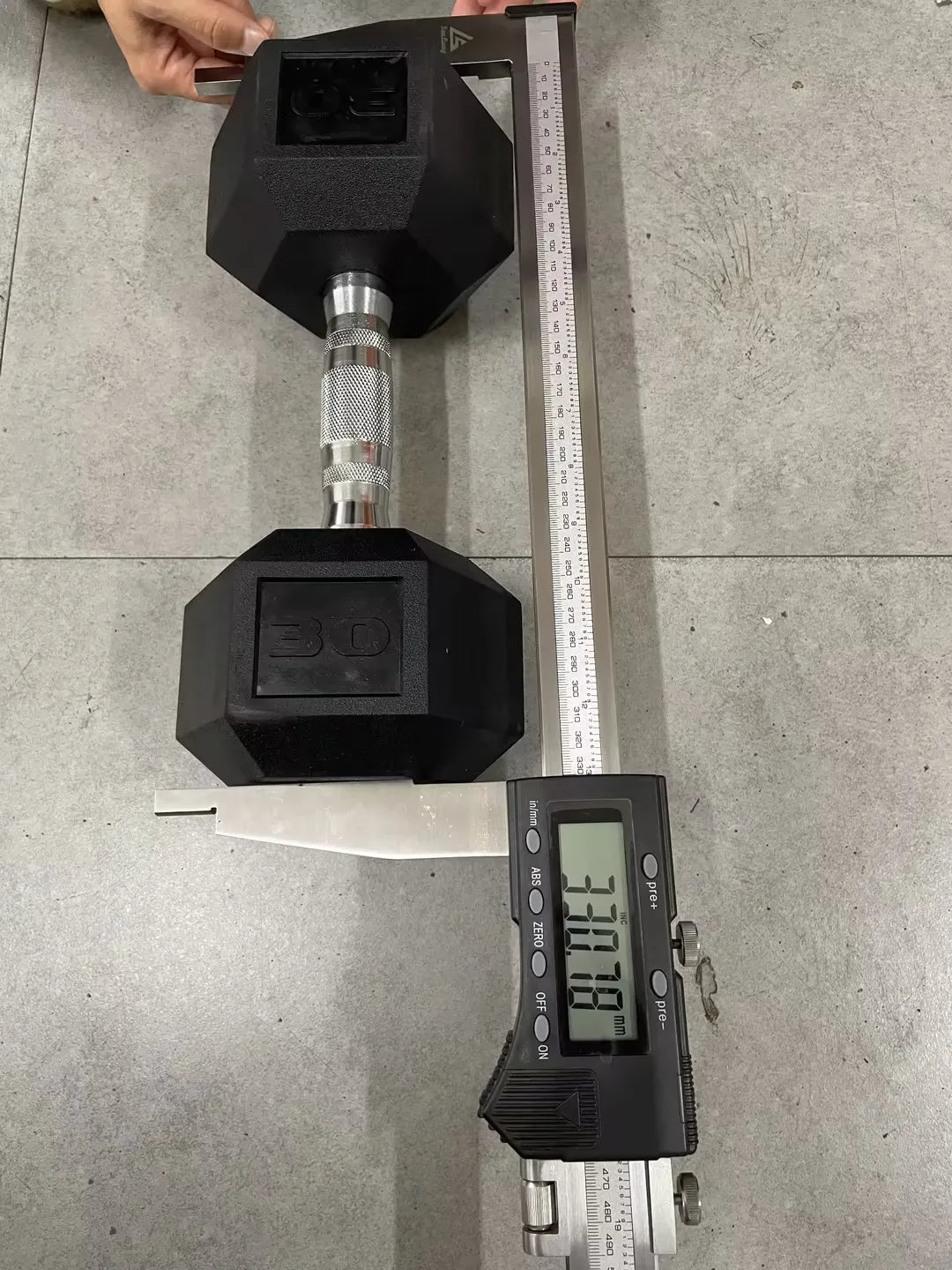 Rubber Hex Dumbbell Set