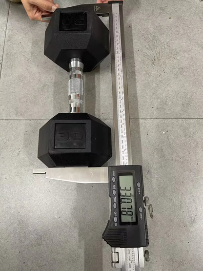 Rubber Hex Dumbbell Set