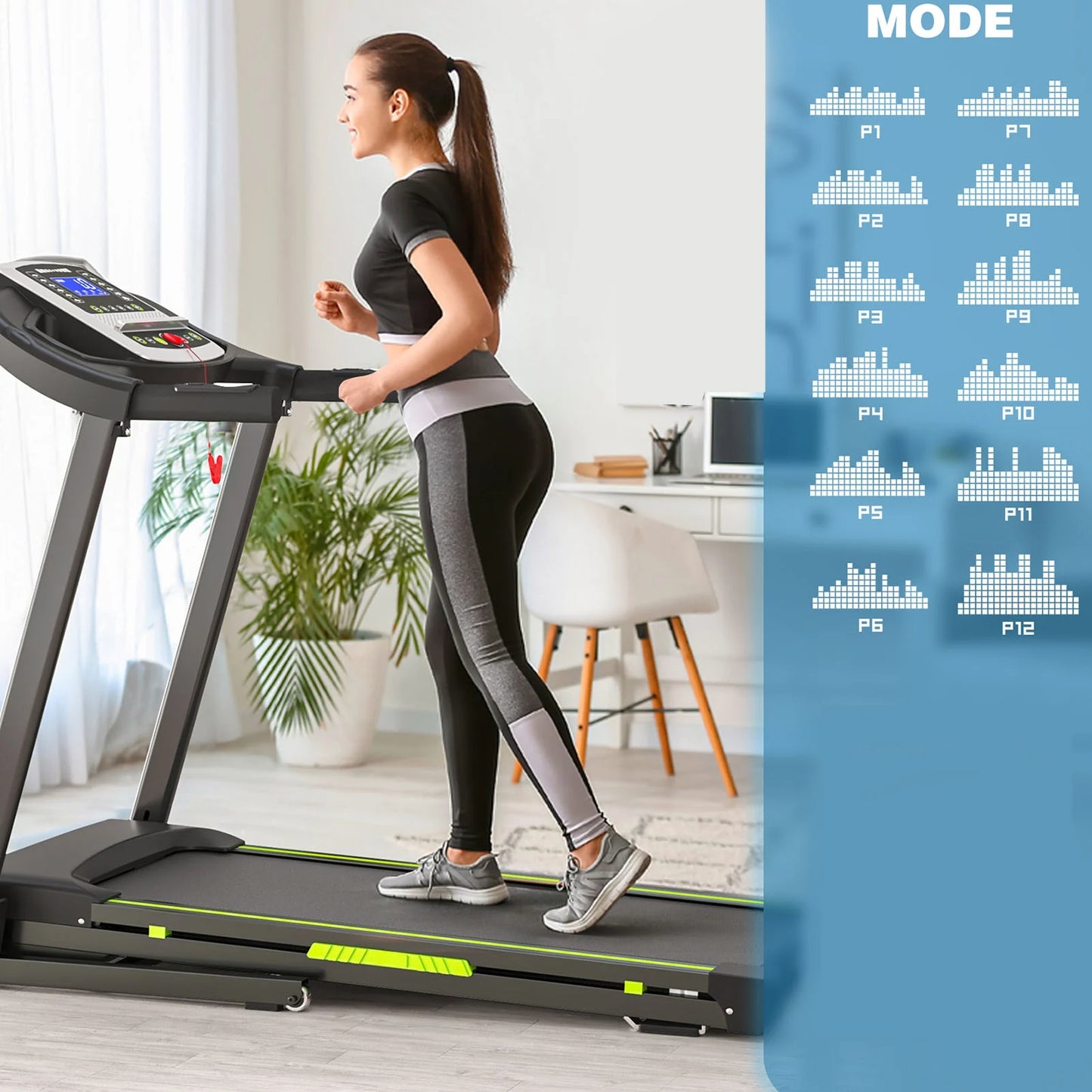 Portable Foldable Incline Treadmill