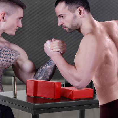 Professional Arm Wrestling Table, Adjustable Arm Wrestling Battle Table w/ Handles Elbow Pads&Winning Pads, Standard Wrist Stand