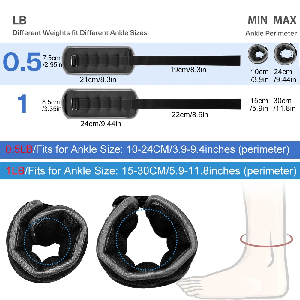 Adjustable Ankle & Wrist Weights