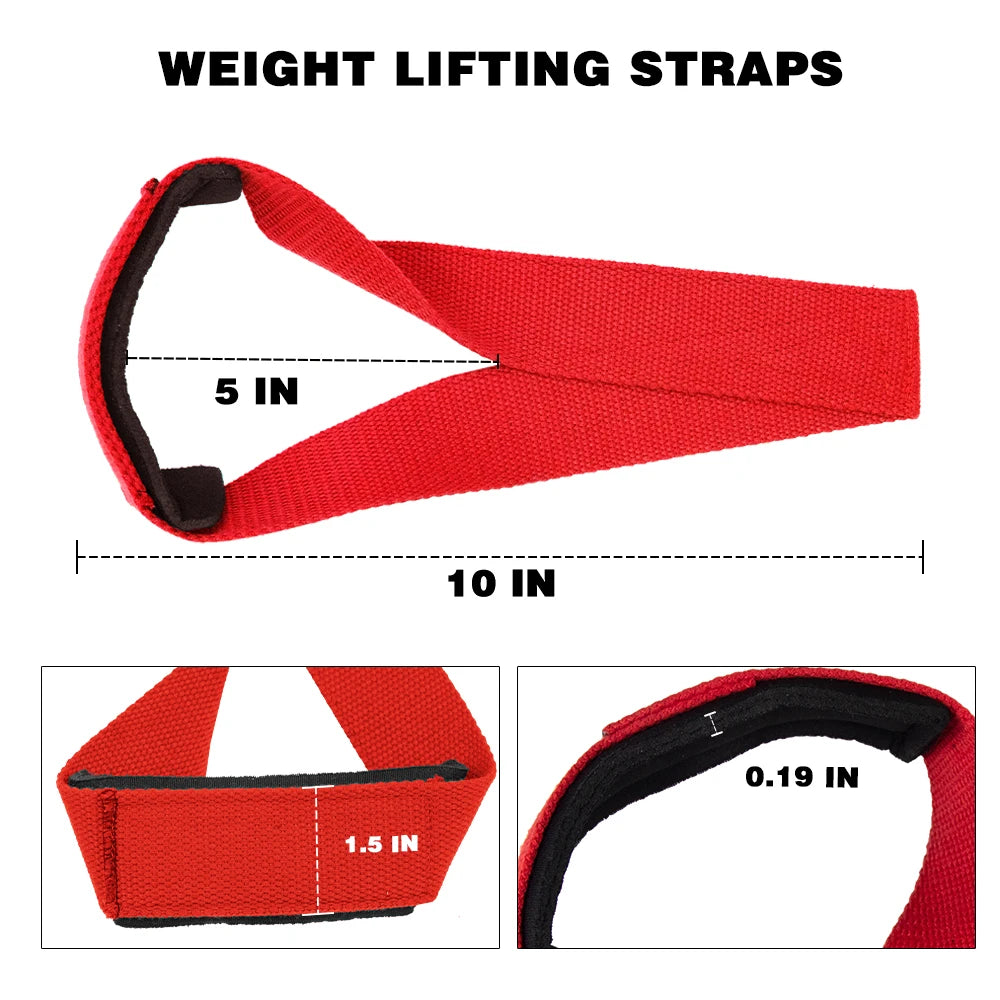 Pair Gym Lifting Straps