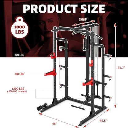 Power Rack with Cable Crossover
