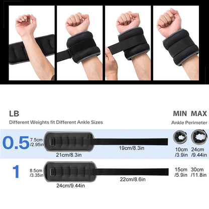 Adjustable Ankle & Wrist Weights