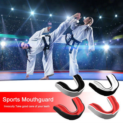 4PCS/bag Mouth Guard Boxing Training Mouthguards for Taekwondo Wrestling Fighting Teeth Protector Sports Football Accessories