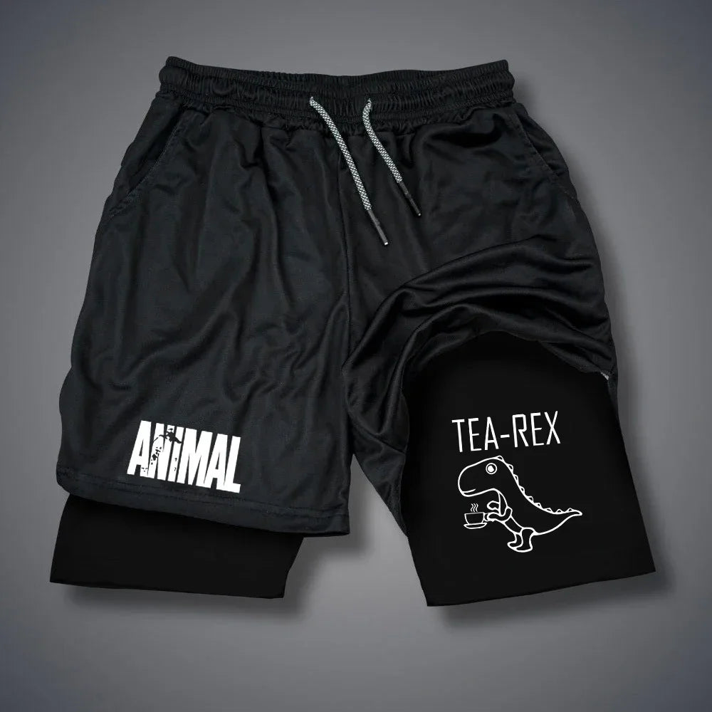 Printed Fitness Shorts