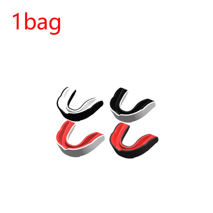 4PCS/bag Mouth Guard Boxing Training Mouthguards for Taekwondo Wrestling Fighting Teeth Protector Sports Football Accessories