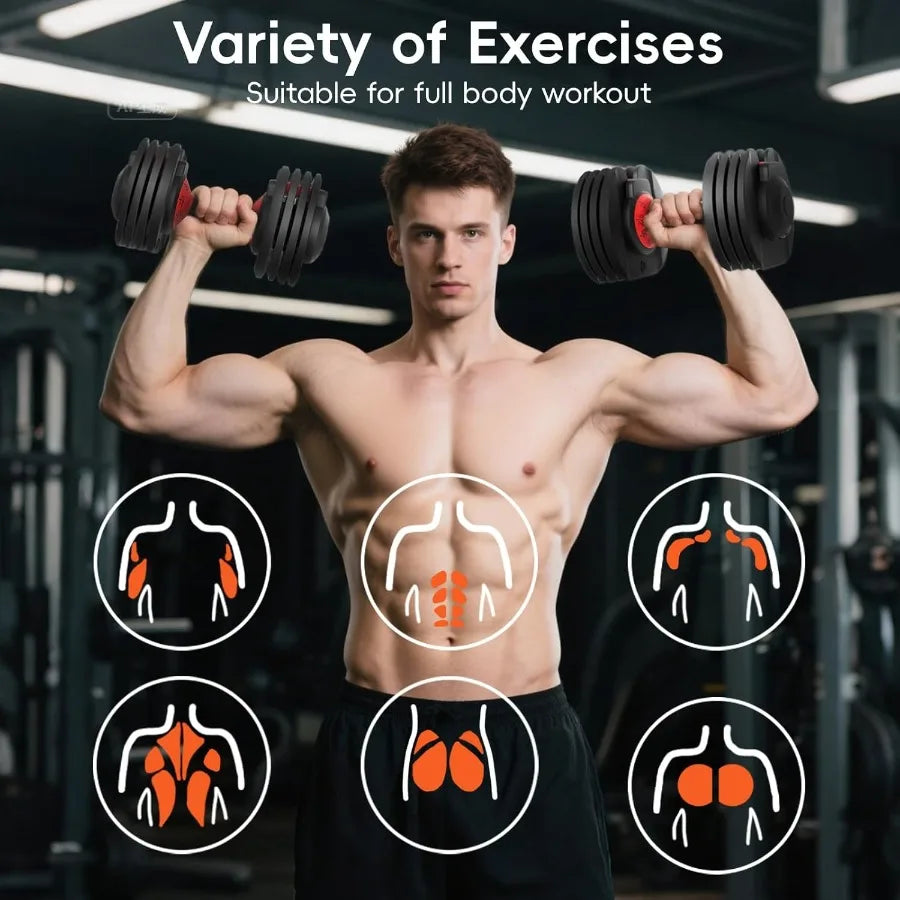 Upgraded Adjustable Dumbbells