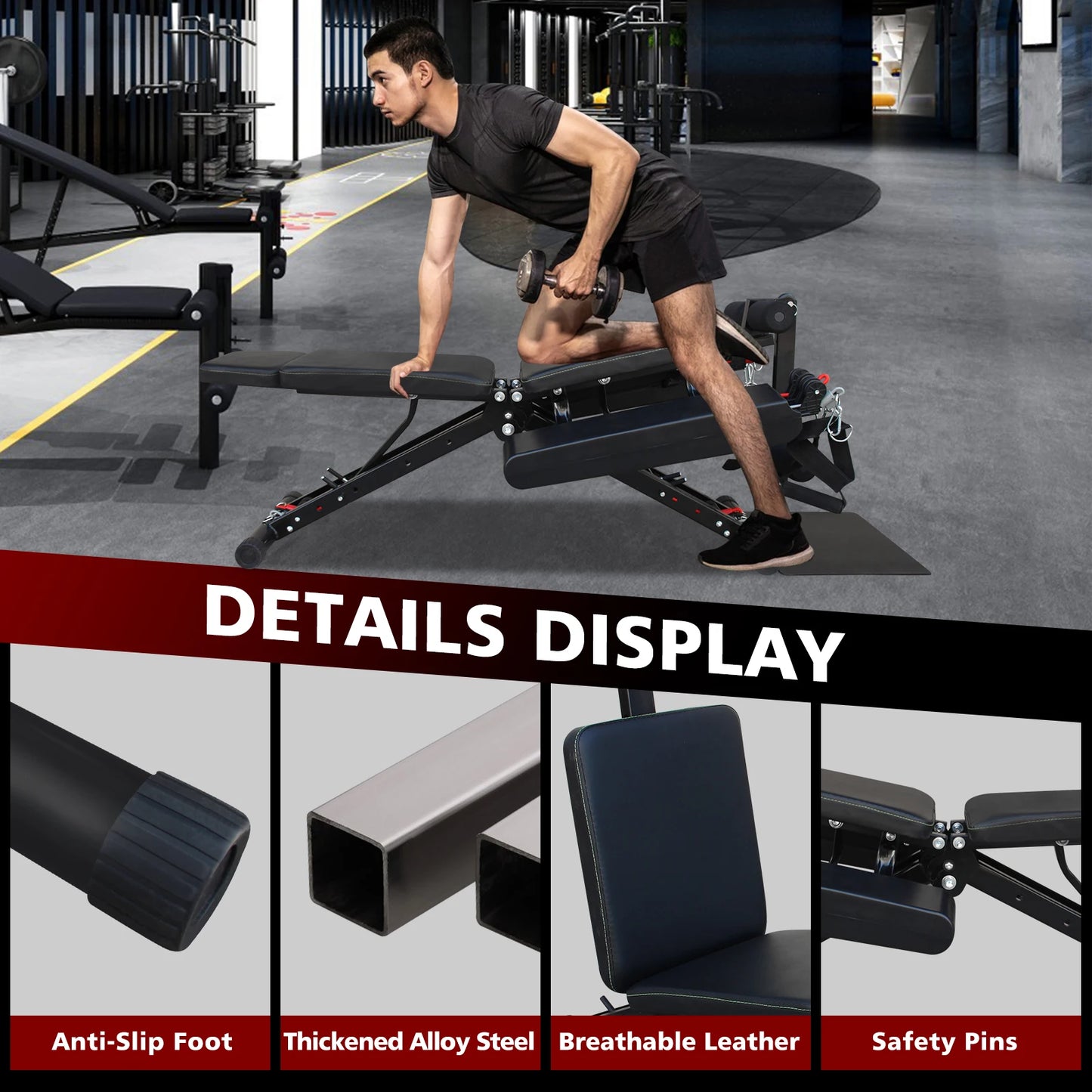 Multifunctional Fitness Training Bench