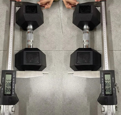 Rubber Hex Dumbbell Set