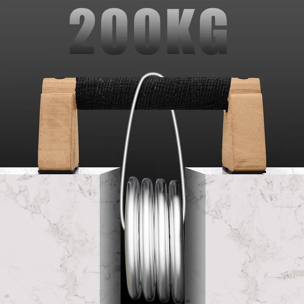 Pair Wooden Push Up Bar