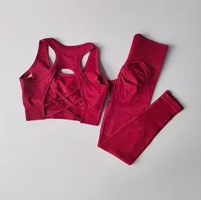 2PCS Sports Bra Leggings
