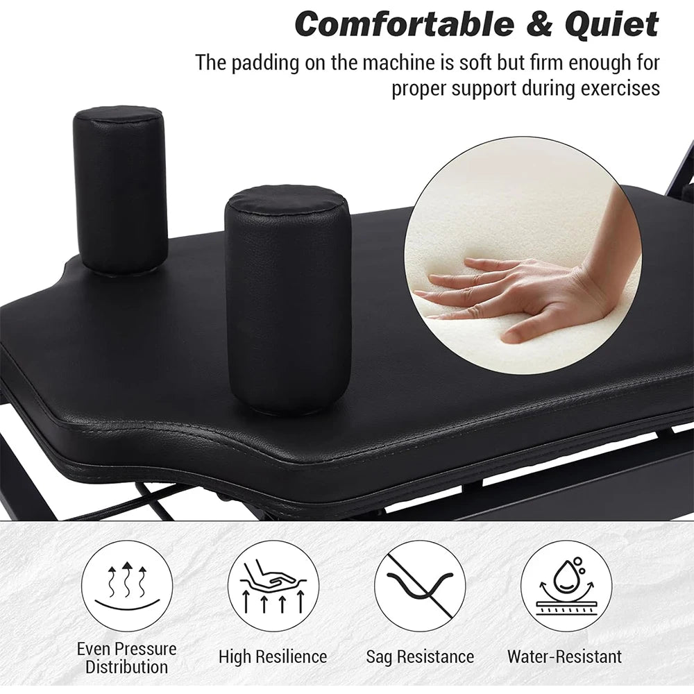 Pilates Machine with Adjustable Reformer