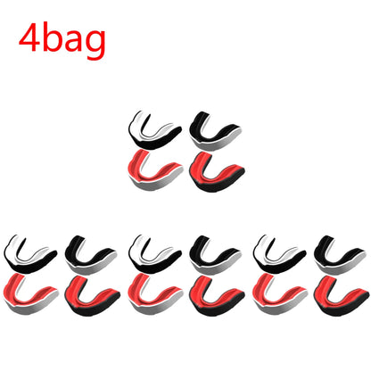 4PCS/bag Mouth Guard Boxing Training Mouthguards for Taekwondo Wrestling Fighting Teeth Protector Sports Football Accessories