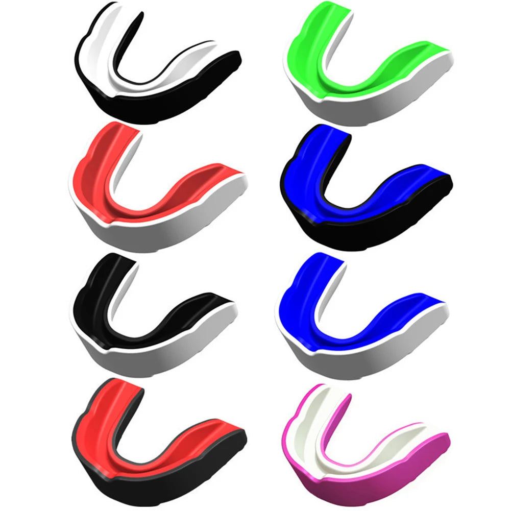 4PCS/bag Mouth Guard Boxing Training Mouthguards for Taekwondo Wrestling Fighting Teeth Protector Sports Football Accessories
