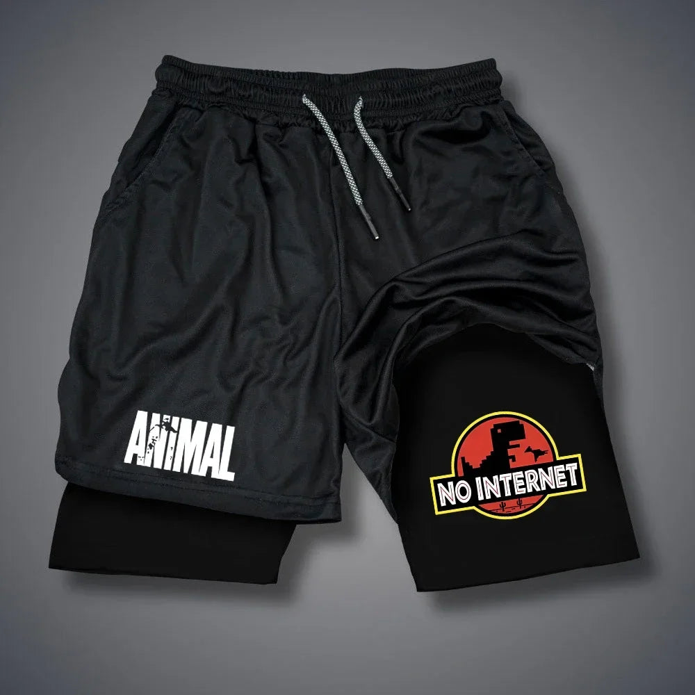 Printed Fitness Shorts