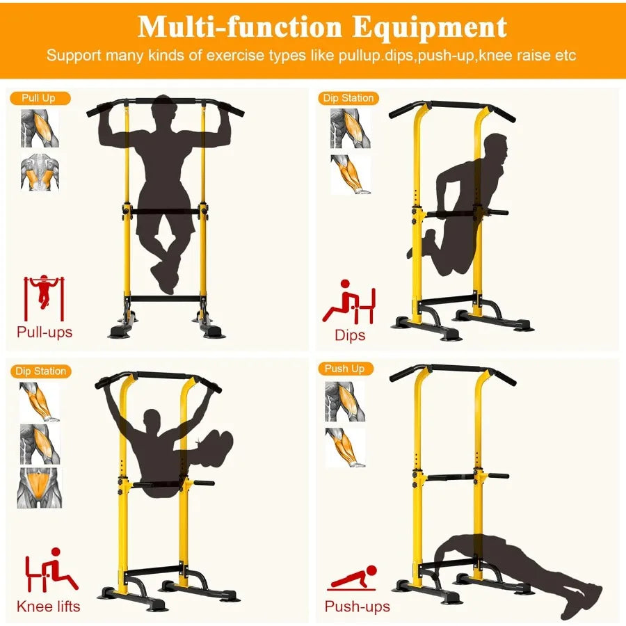 Power Tower Pull Up Dip Station