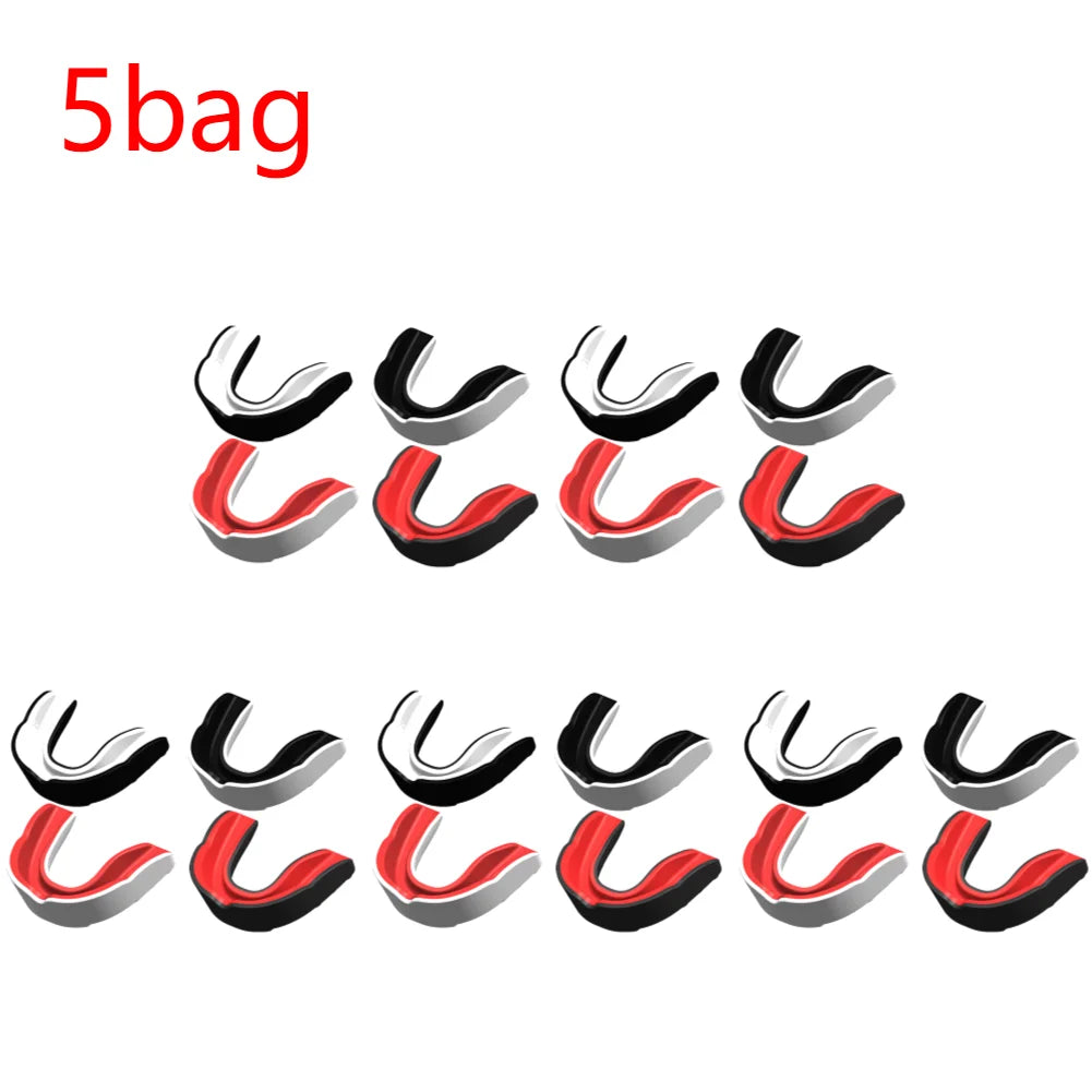 4PCS/bag Mouth Guard Boxing Training Mouthguards for Taekwondo Wrestling Fighting Teeth Protector Sports Football Accessories