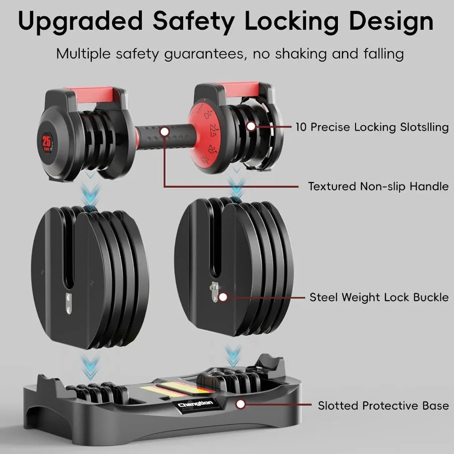 Upgraded Adjustable Dumbbells