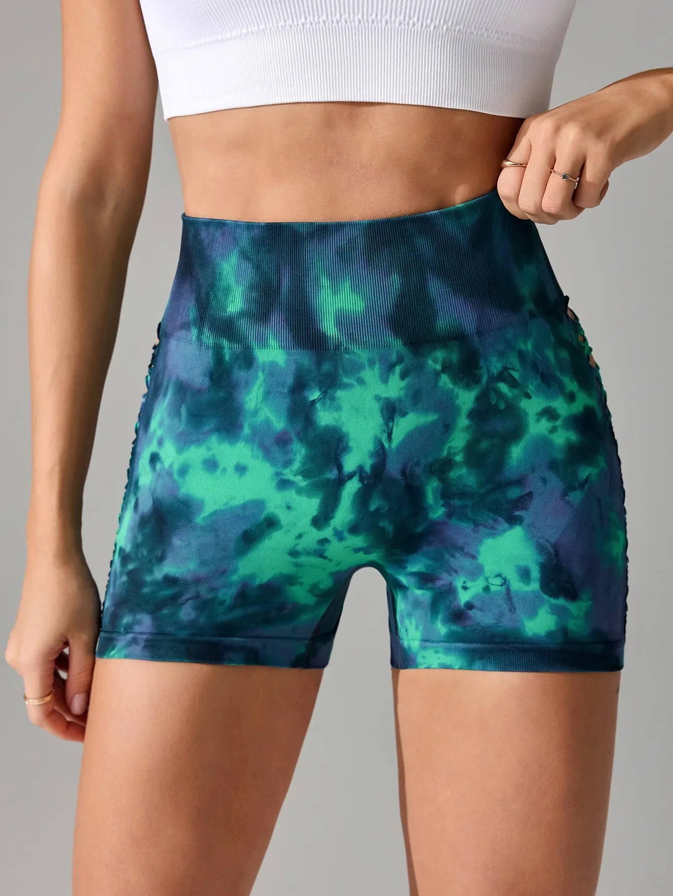 Tie Dye Yoga Shorts