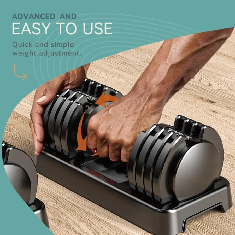 Compact Adjustable Dumbbells Set