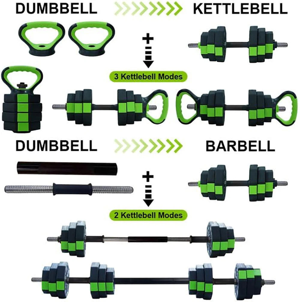 Adjustable Dumbbell to Barbell