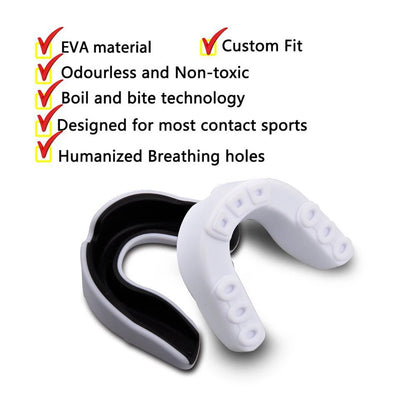 4PCS/bag Mouth Guard Boxing Training Mouthguards for Taekwondo Wrestling Fighting Teeth Protector Sports Football Accessories