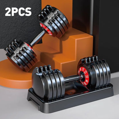 Compact Adjustable Dumbbells Set