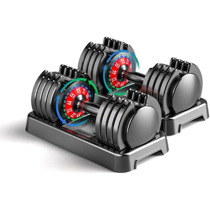 Compact Adjustable Dumbbells Set