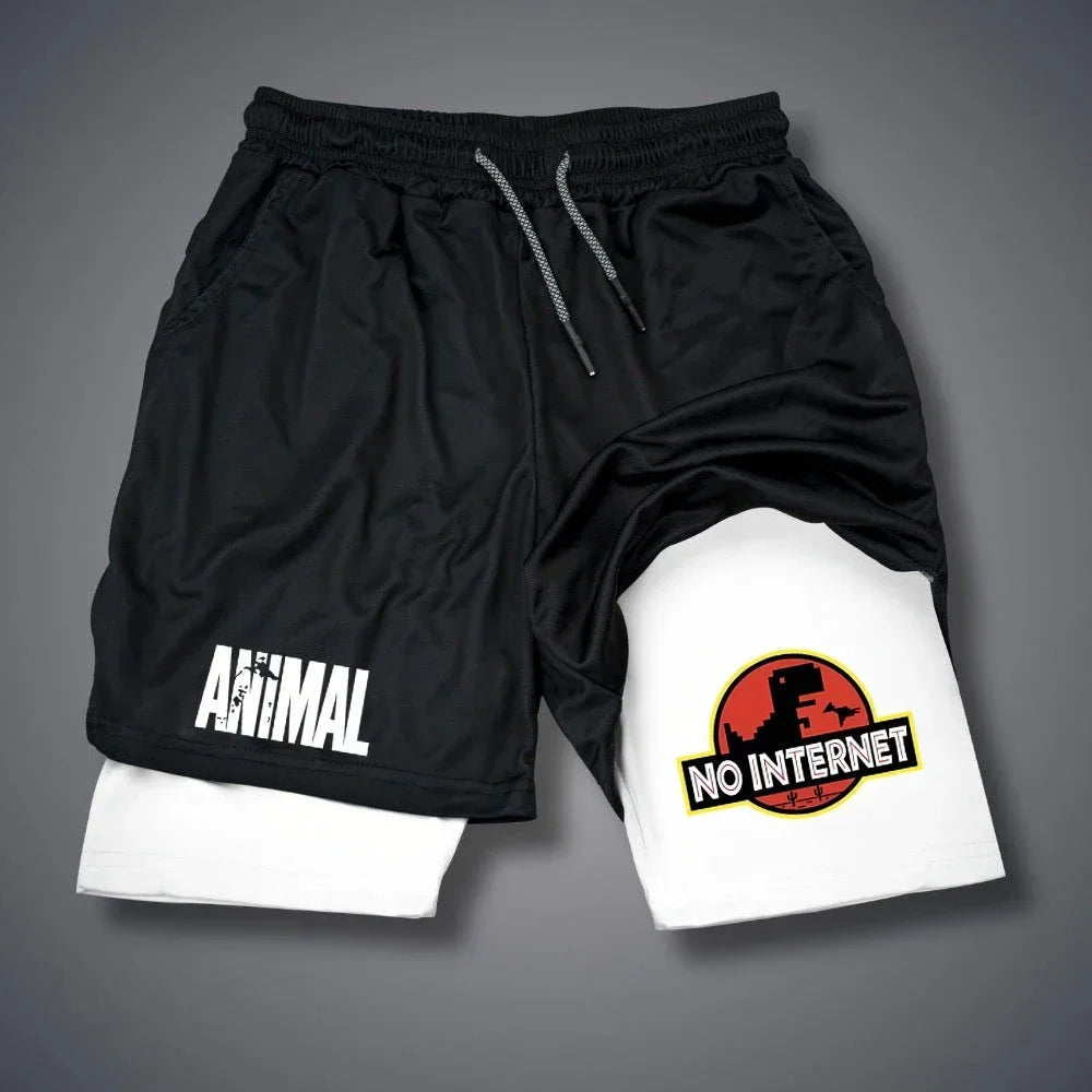 Printed Fitness Shorts