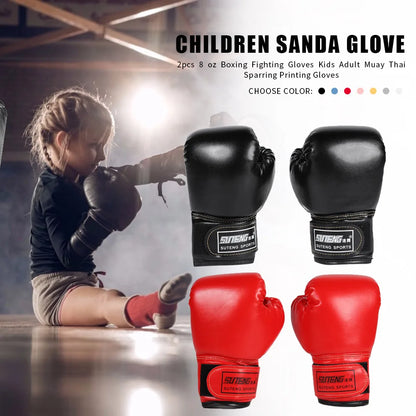 Leather Kickboxing Gloves