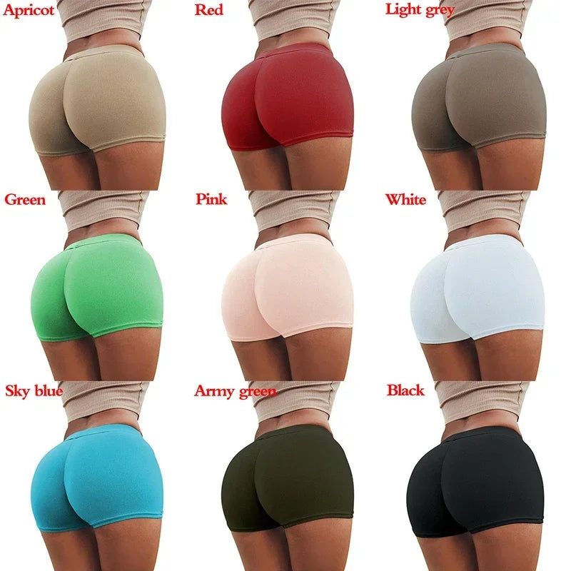 Women Push Up Shorts Running Gym Legging Bottoms Tights Stretch Breathable Fitness Workout Plus Size Sport Yoga Shorts