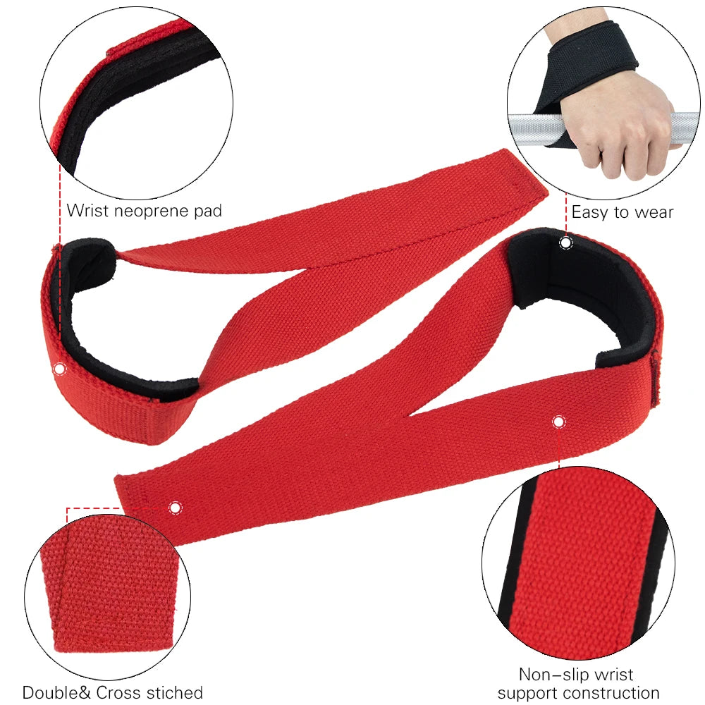 Pair Gym Lifting Straps